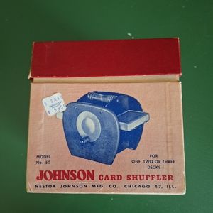 Johnson card shuffler 1950s